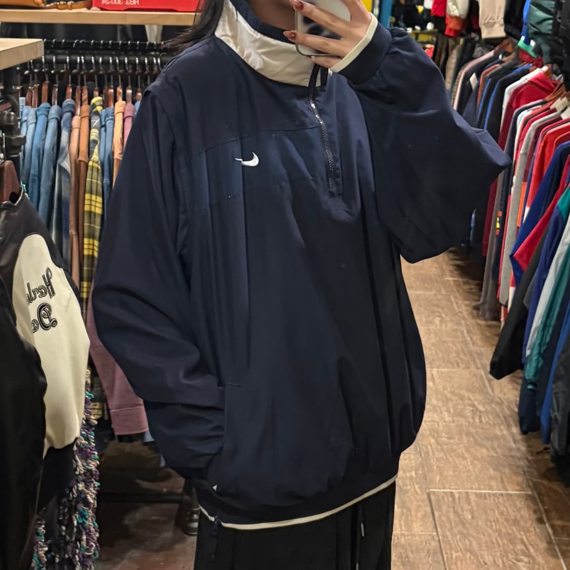 [HI] Nike 반집업 웜업 네이비 상품이미지5