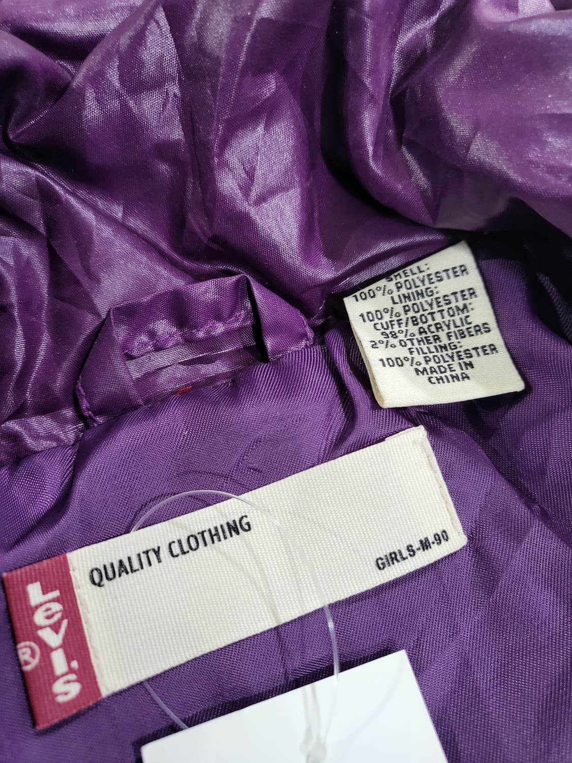 리바이스 퍼플 퀼팅 점퍼 상품이미지5