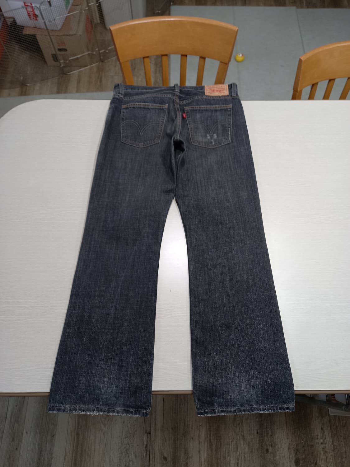 32 07's 리바이스527 약골반 데미지워싱 부츠컷 32-296 상품이미지2