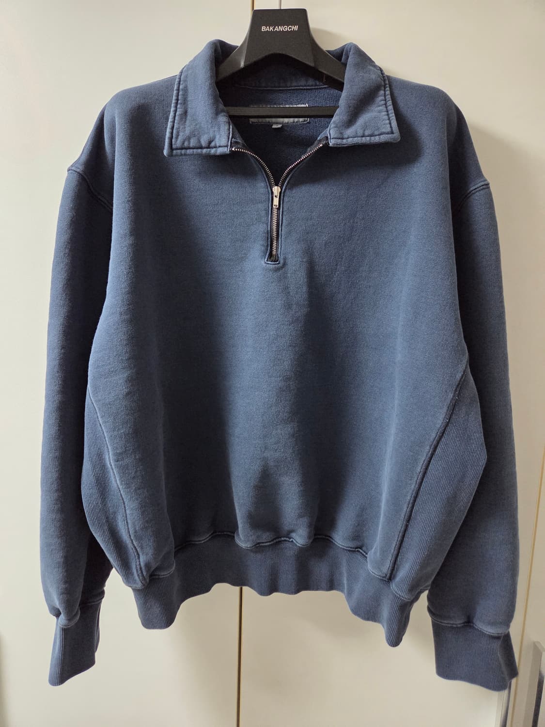 (5) 브라운야드 25FW  워시드 스웻 하프집업 상품이미지1