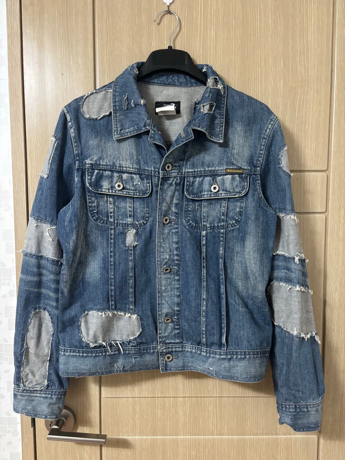 돌체앤가바나 데님 자켓 데미지 워싱 상품이미지1