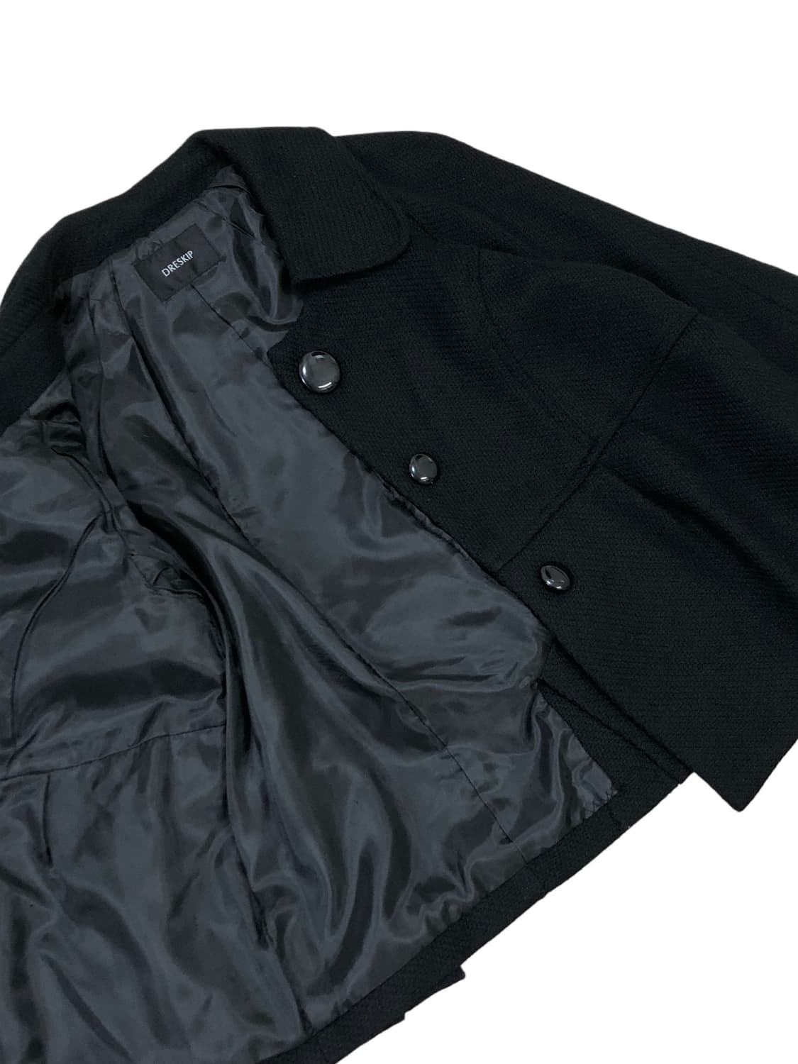 빈티지 블랙 숏 코트 상품이미지10