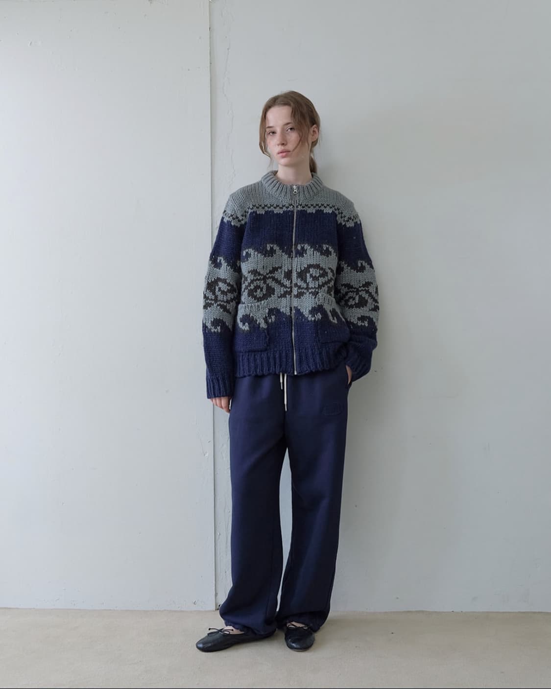 아유서울 노르딕 울 블랜드 포켓 가디건 상품이미지2