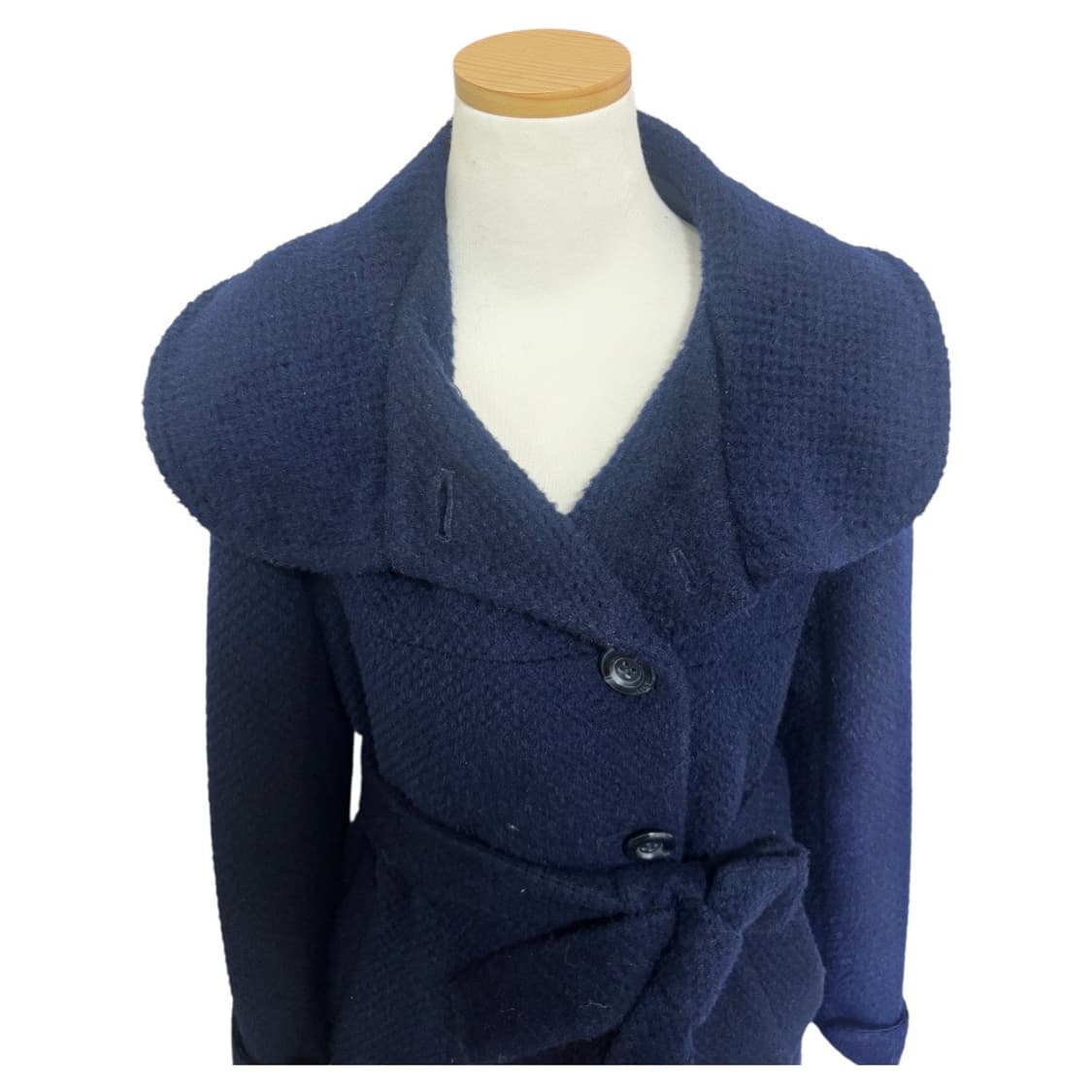 [무배] 리스트 네이비 벨티드 코트 울85% + 수리 알파카10% 상품이미지4