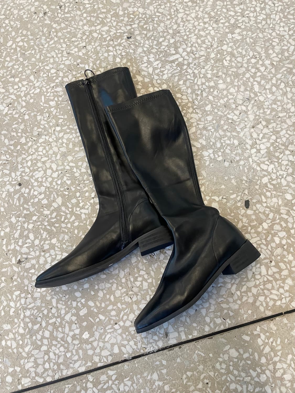 Vintage long boots black 상품이미지1