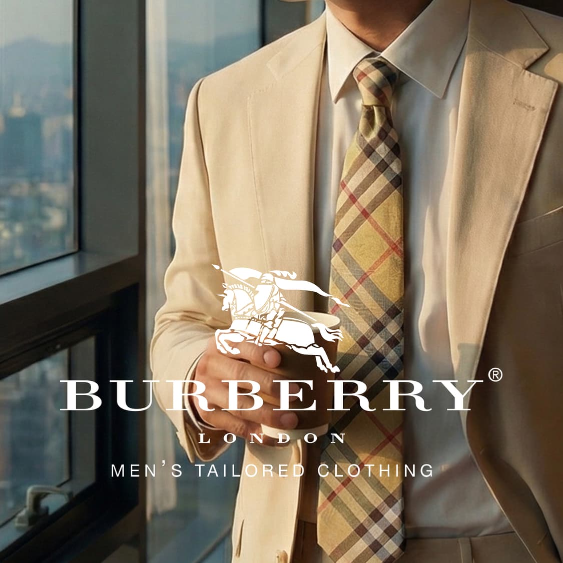 버버리 실크 베이지 체크 넥타이 9.5cm A등급 A19480
 상품이미지1