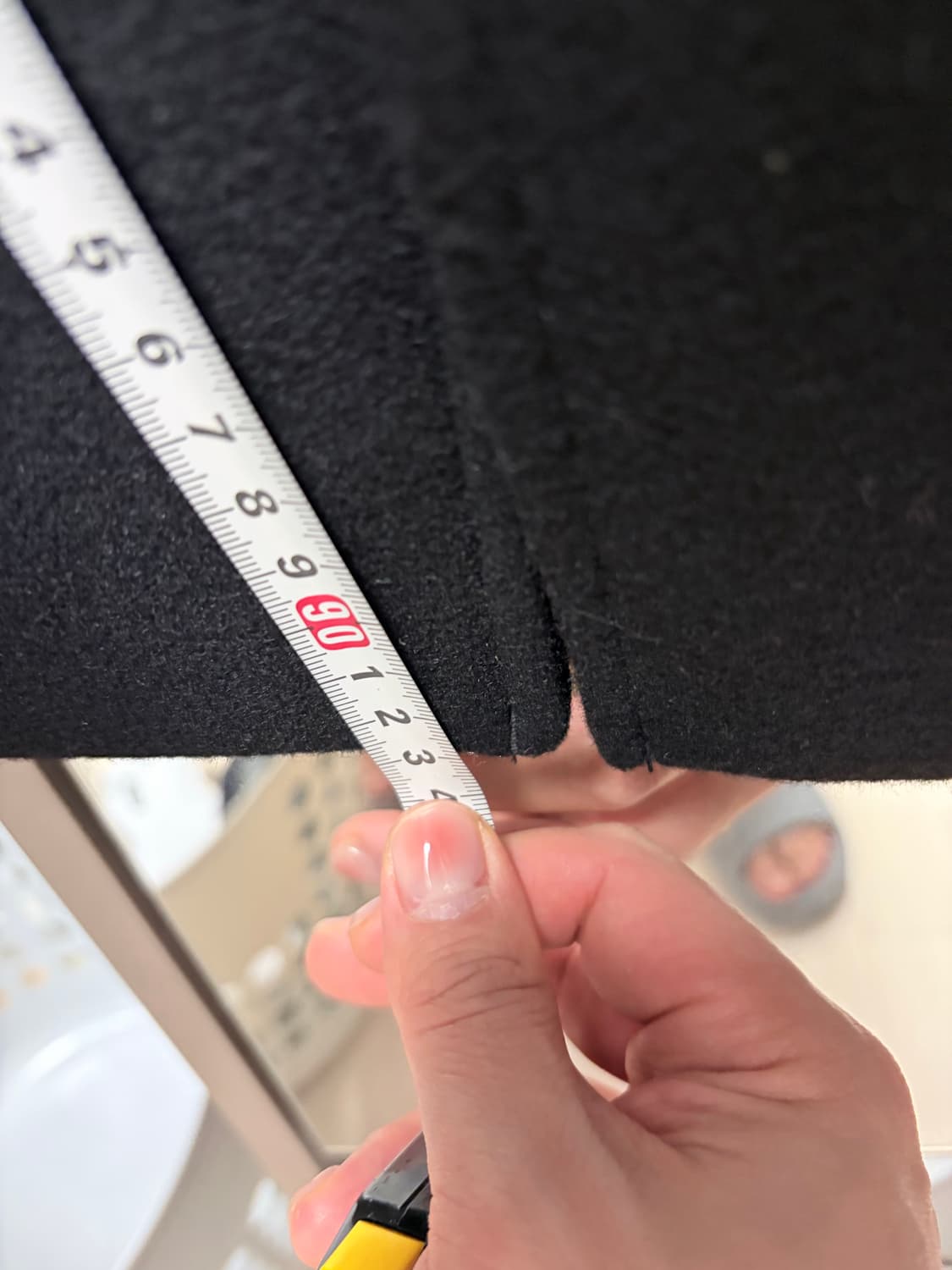 네이더스 멜톤 울 파이어맨 코트 블랙 5사이즈 상품이미지5