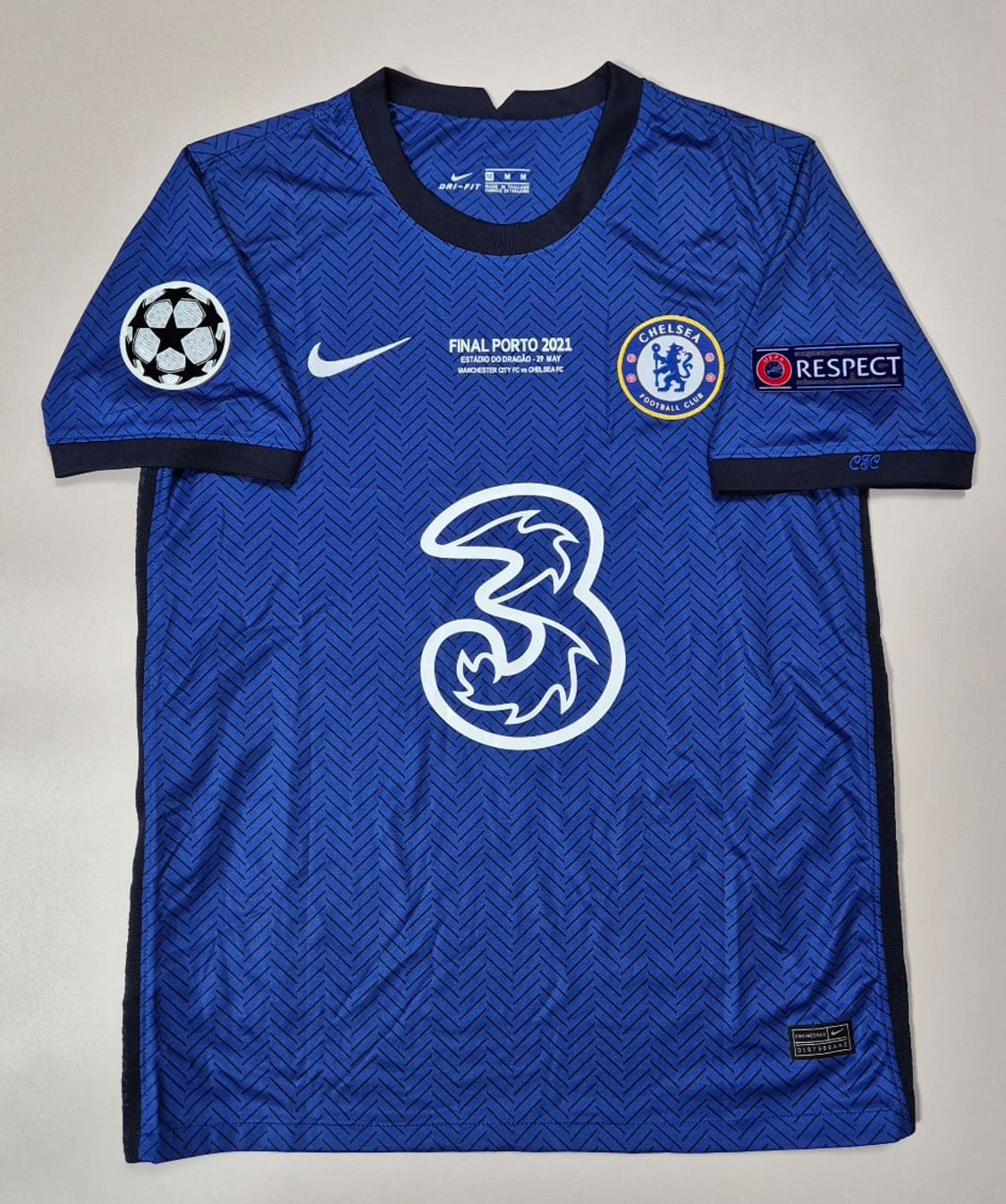 20-21 첼시 홈킷 캉테 유니폼 챔스결승버전 M사이즈 상품이미지2