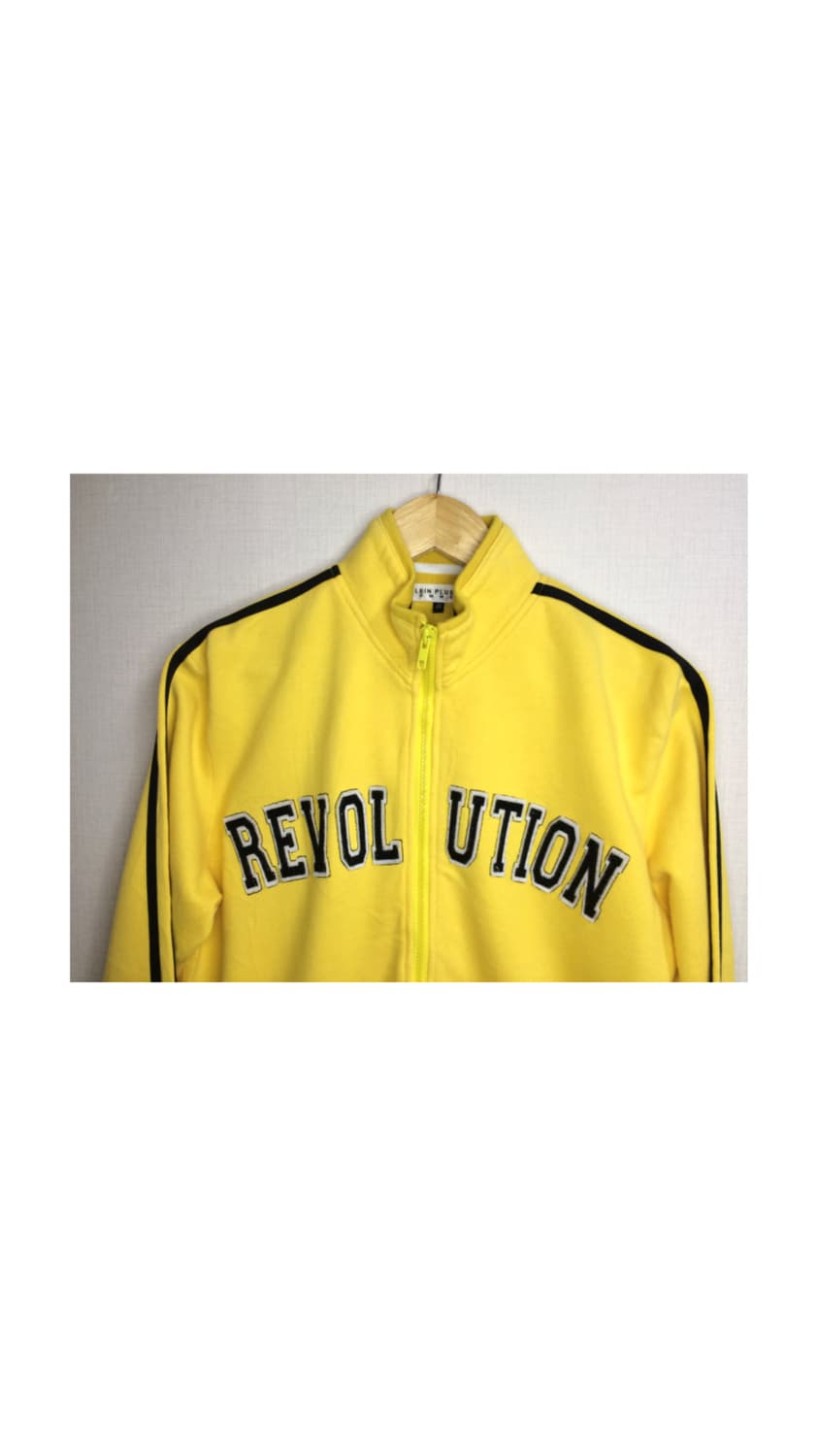 빈티지 옐로우 라인 투웨이 집업 상품이미지2