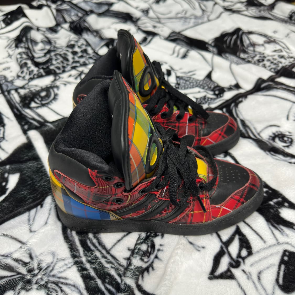 아디다스 제레미스캇 인스팅트 하이 타탄체크 상품이미지4