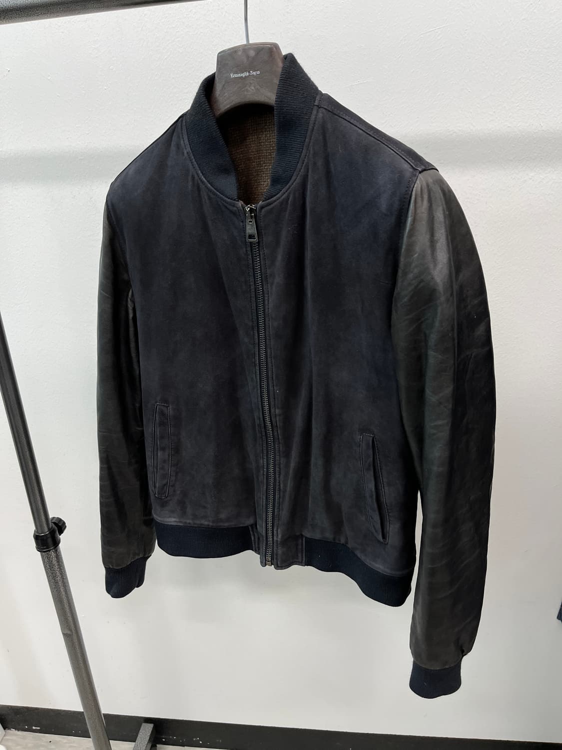 100) 캄파넬라 스웨이드 블루종자켓  상품이미지1