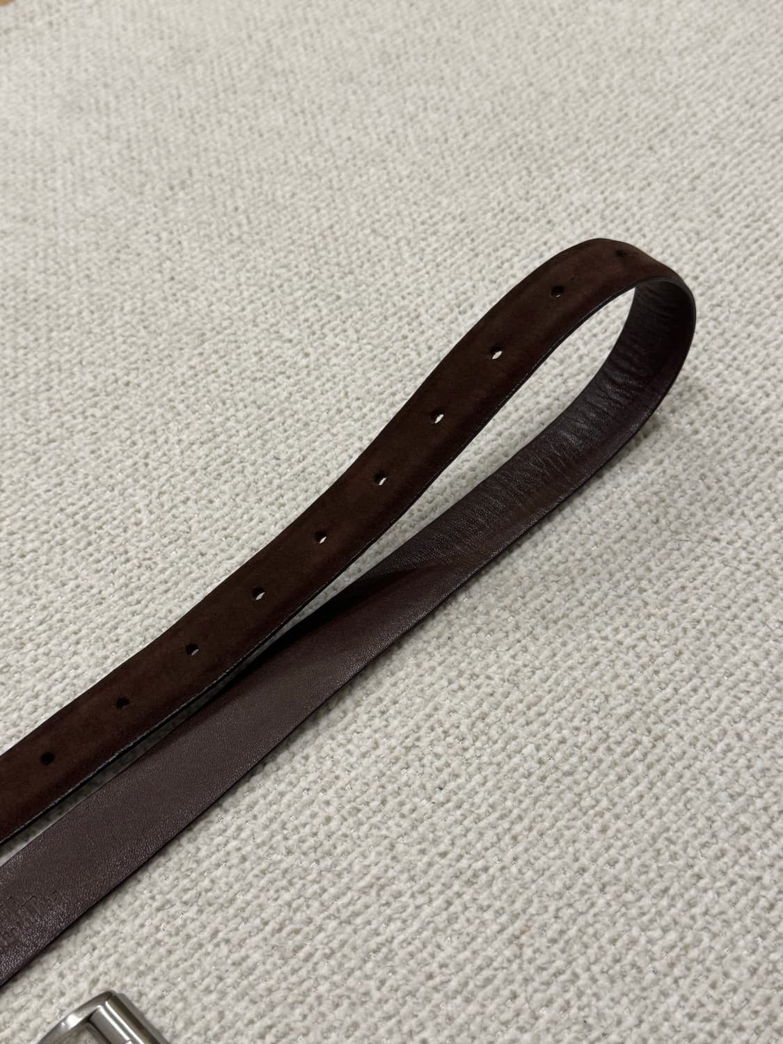 이세이미야케 스웨이드 볼체인 브라운 벨트 상품이미지4