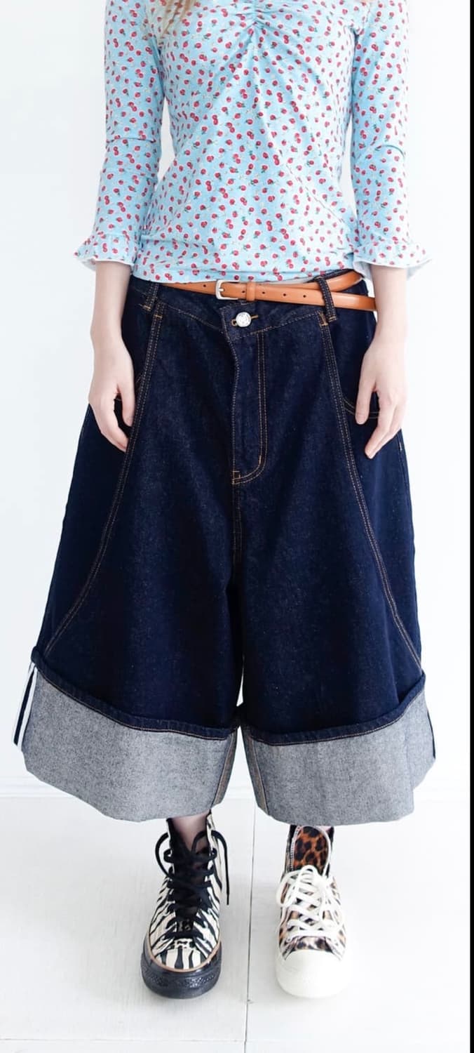 샵페어리 와이드 샐비지 버뮤다 팬츠 s 상품이미지1