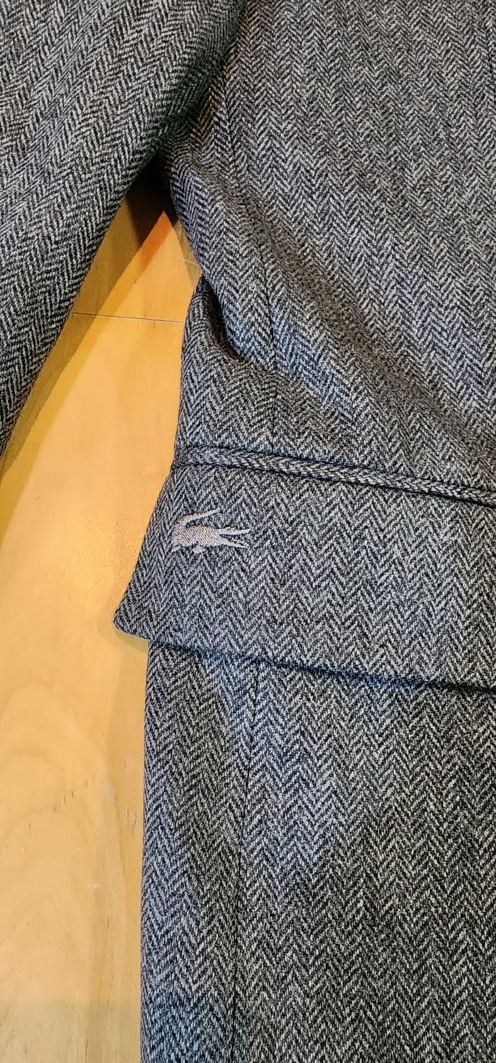 라코스테 헤링본 더블 모직자켓 L 상품이미지8