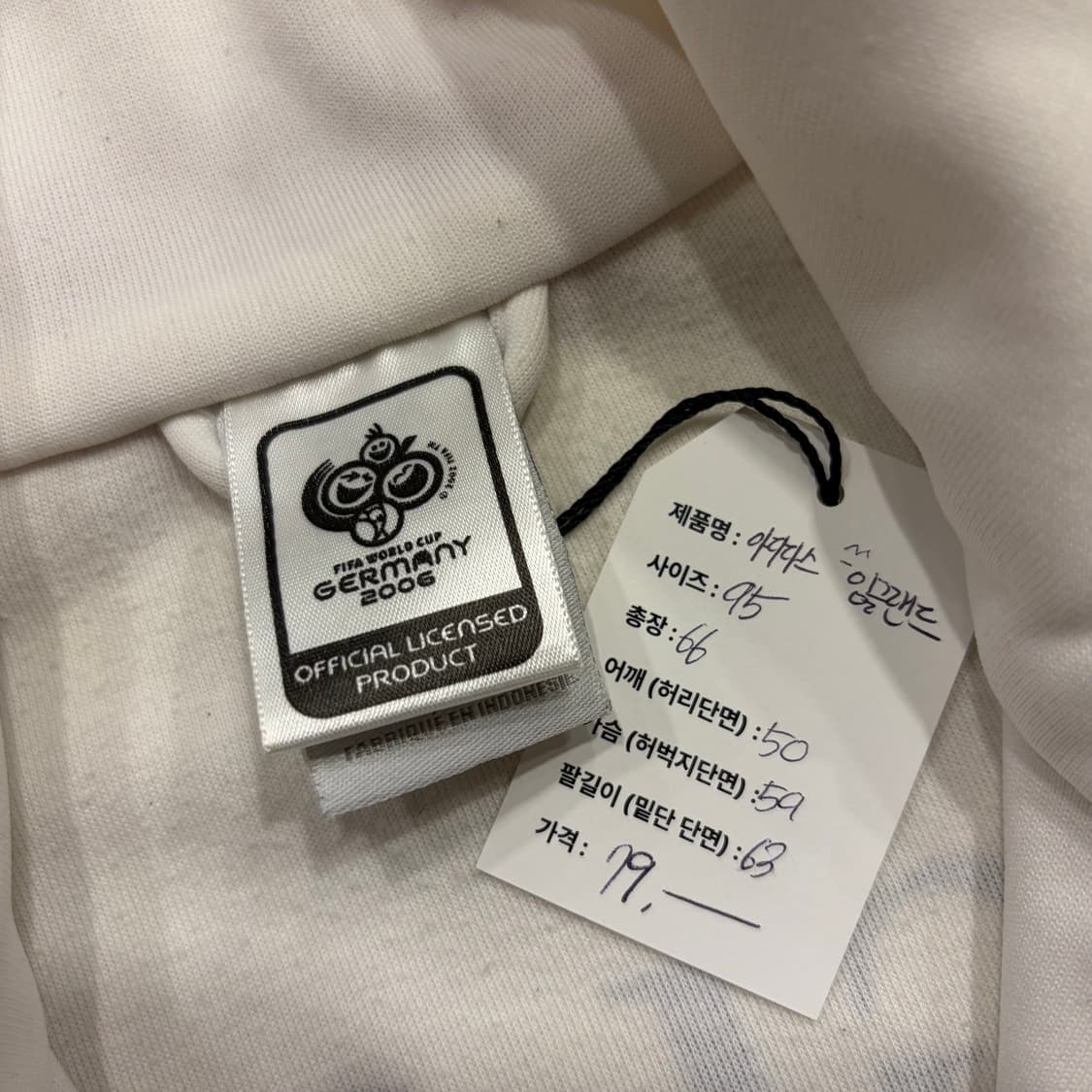 [95] 05s 아디다스 잉글랜드 삼선 화이트 레드 트랙탑 져지 B946 상품이미지6