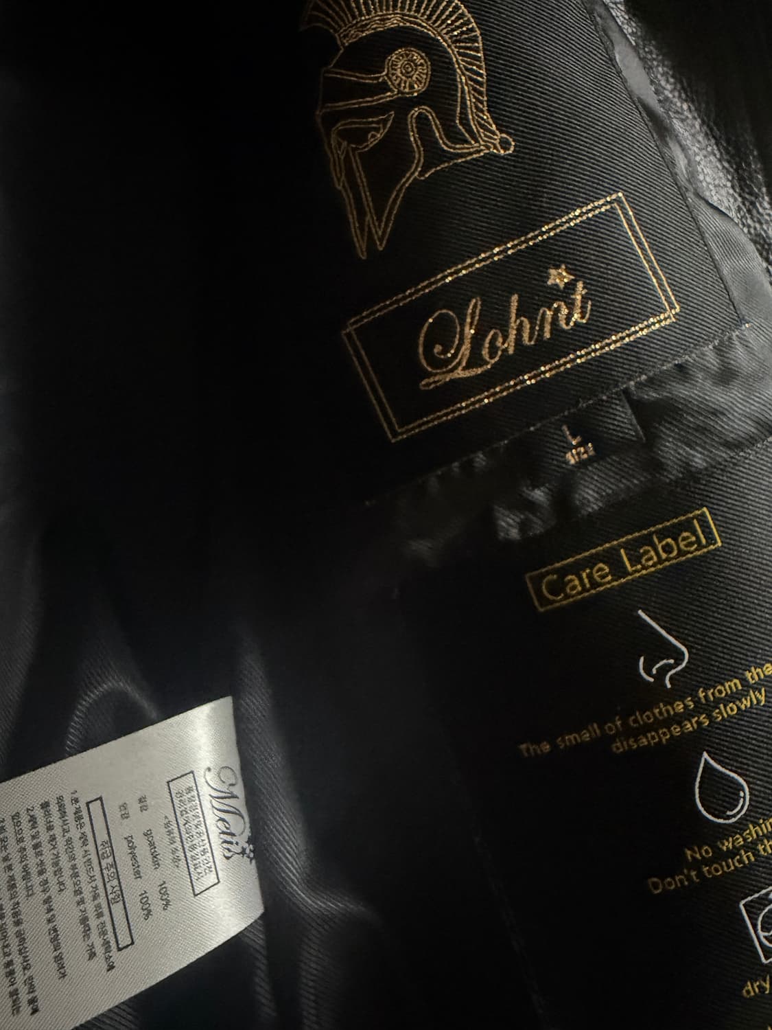 론트 고트스킨 레더 싱글 자켓 L 상품이미지3