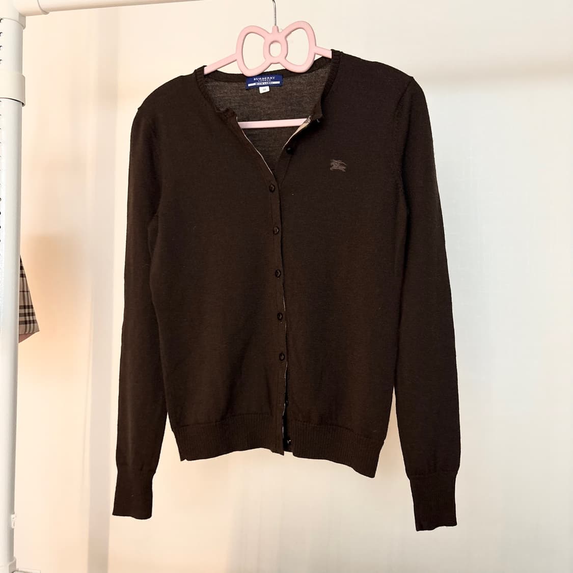 버버리 블루라벨 브라운 가디건 상품이미지4