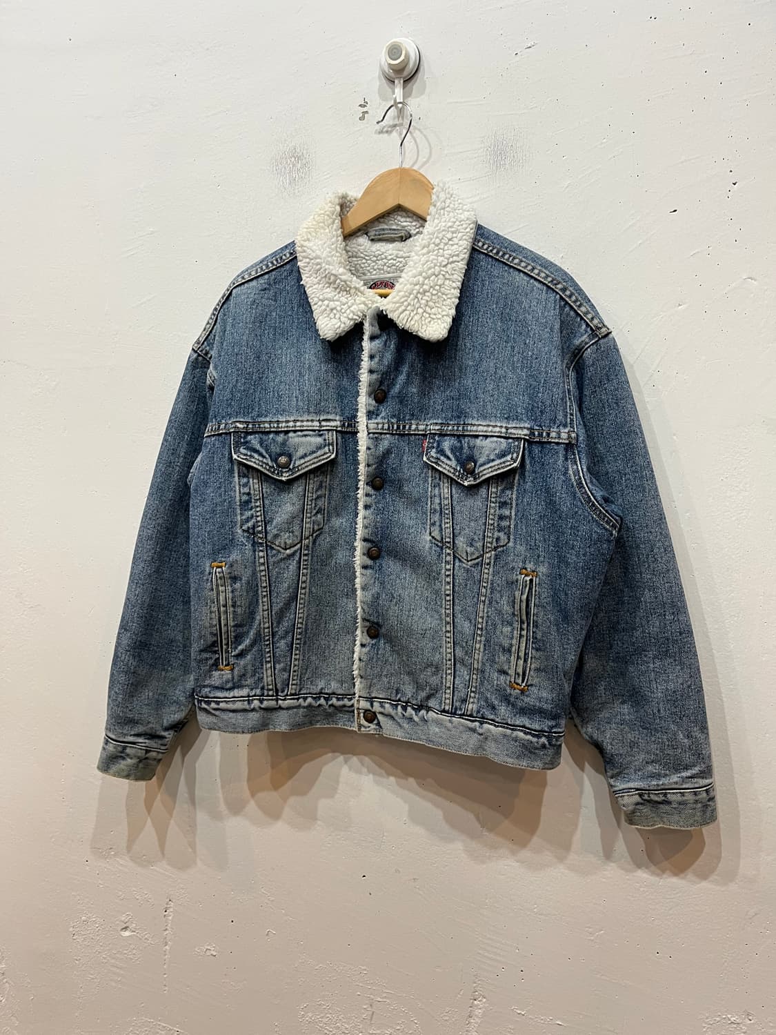 90s 리바이스 쉐르파 데님 자켓 Made in USA 상품이미지1