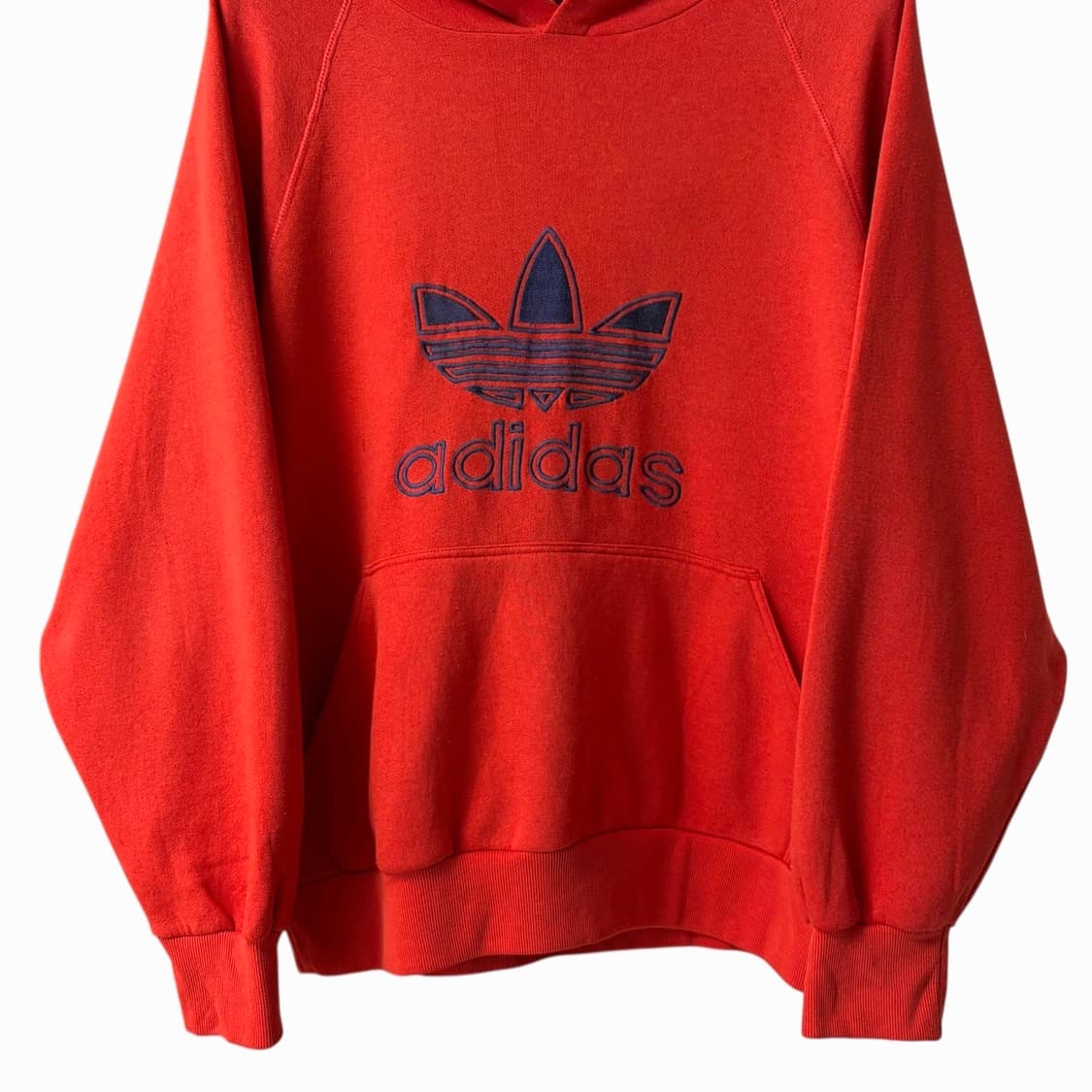 (L)80s 아디다스 트레포일 후드티셔츠 상품이미지4