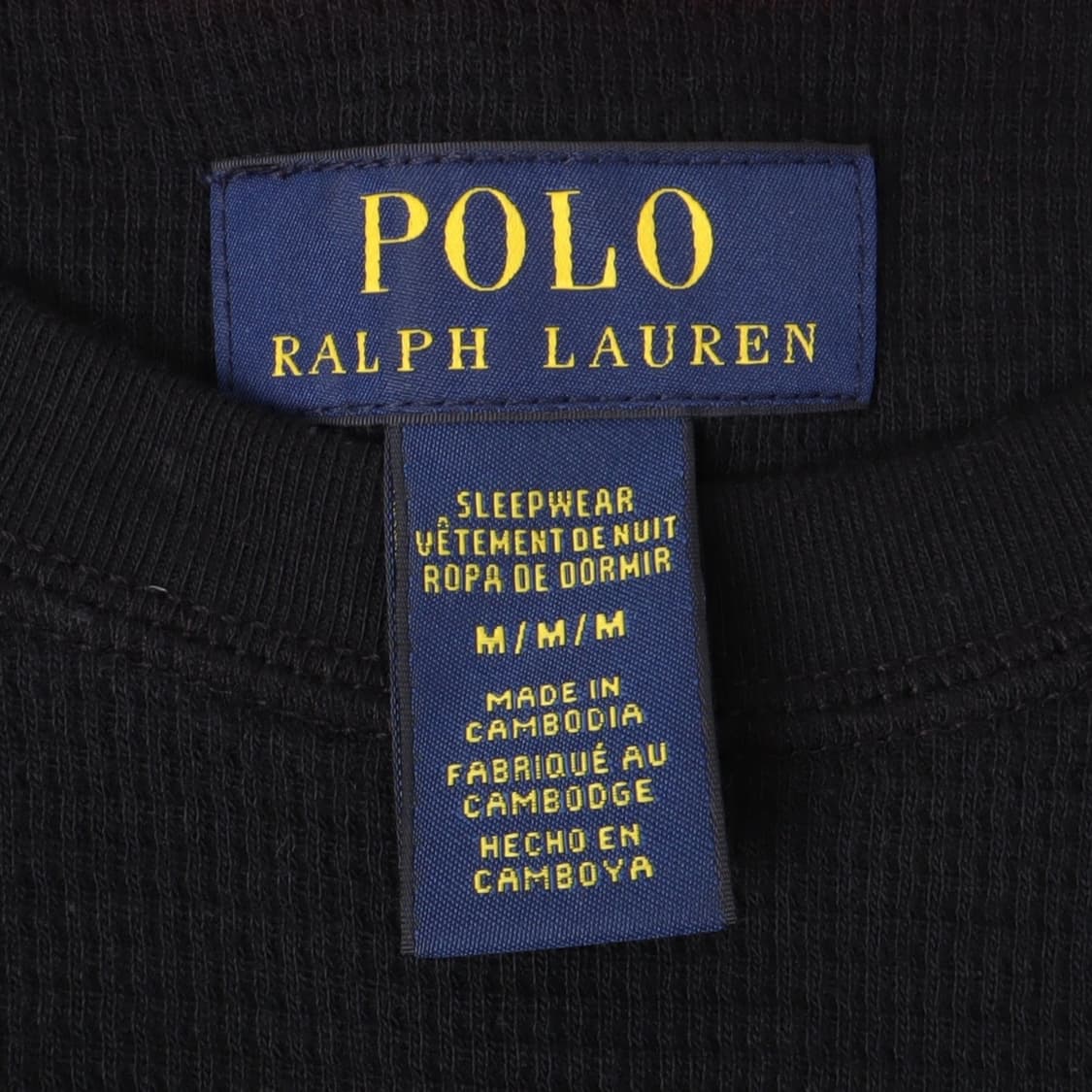 폴로 랄프로렌 블랙 와플 롱슬리브 상품이미지8