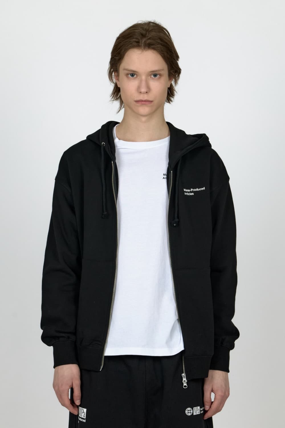 플라스틱 프로덕트 MPa HOOD ZIP UP (BLACK) 상품이미지3