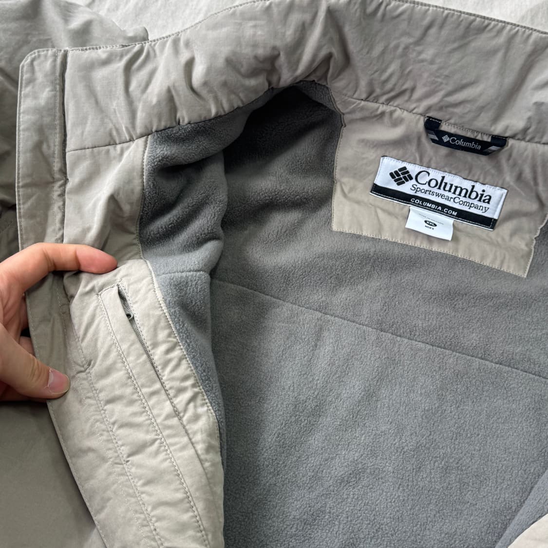 컬럼비아 해외판 빈티지 더티베이지 패딩 점퍼 XXL 상품이미지7