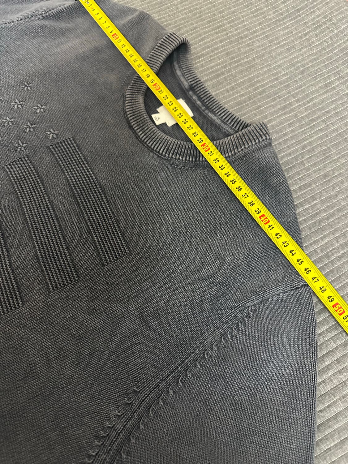 (XL) GAP 갭 성조기 니트 워시드 블루 상품이미지6