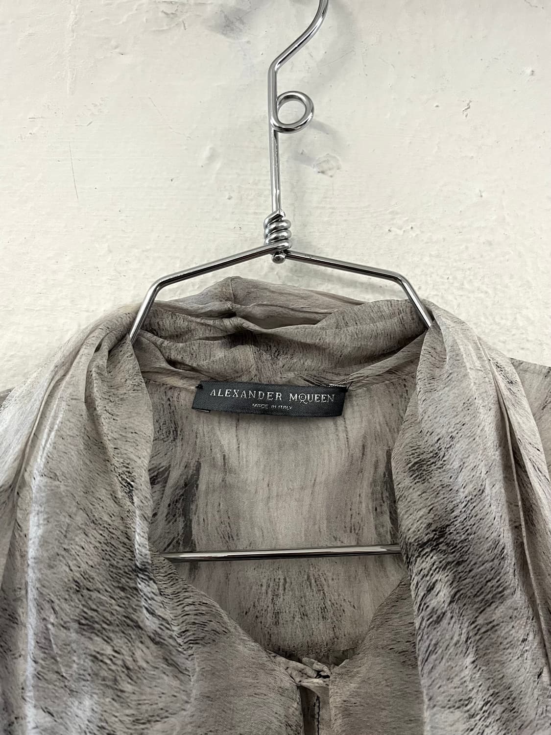 알렉산더 맥퀸 2014 아카이브 고스트 실크 스카프 드레스 상품이미지5