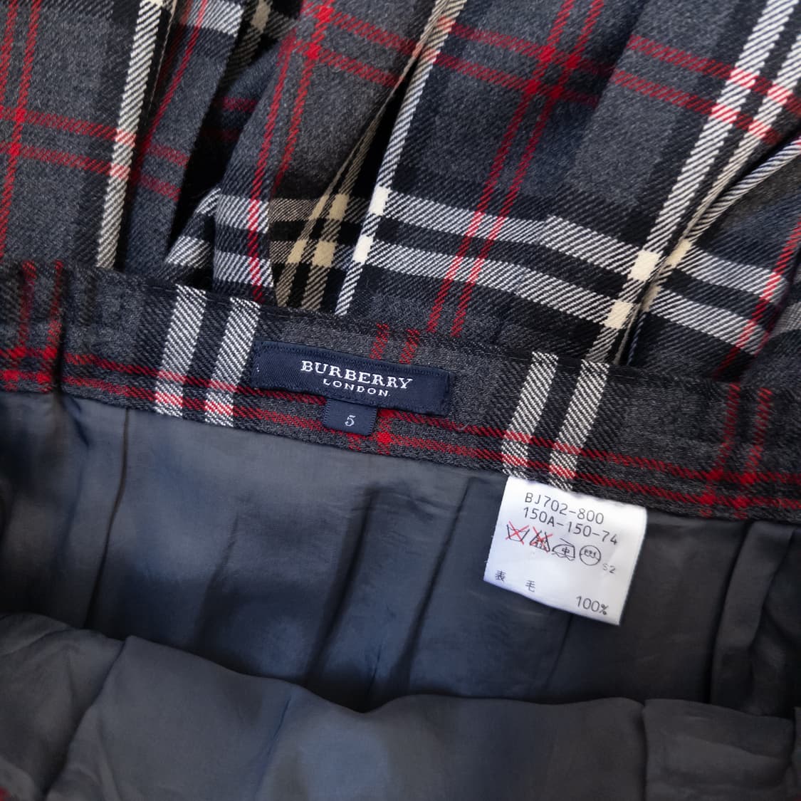 버버리 노바체크 스커트 상품이미지5