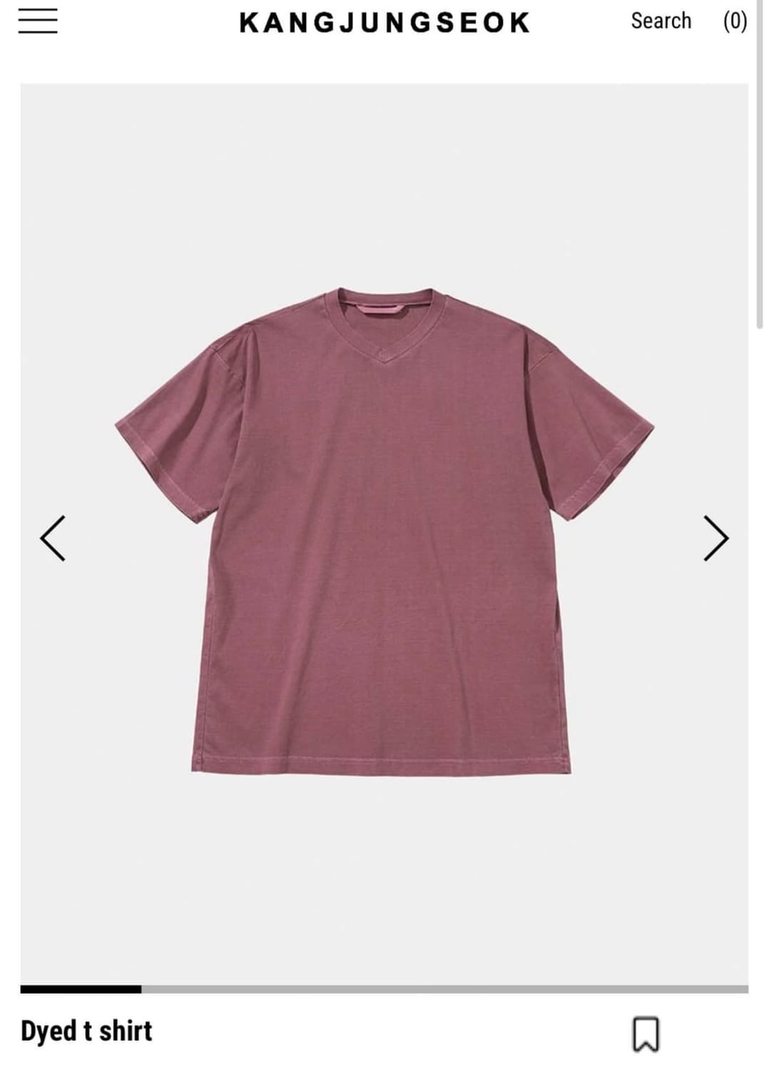 강정석 브이넥 반팔 48 상품이미지1