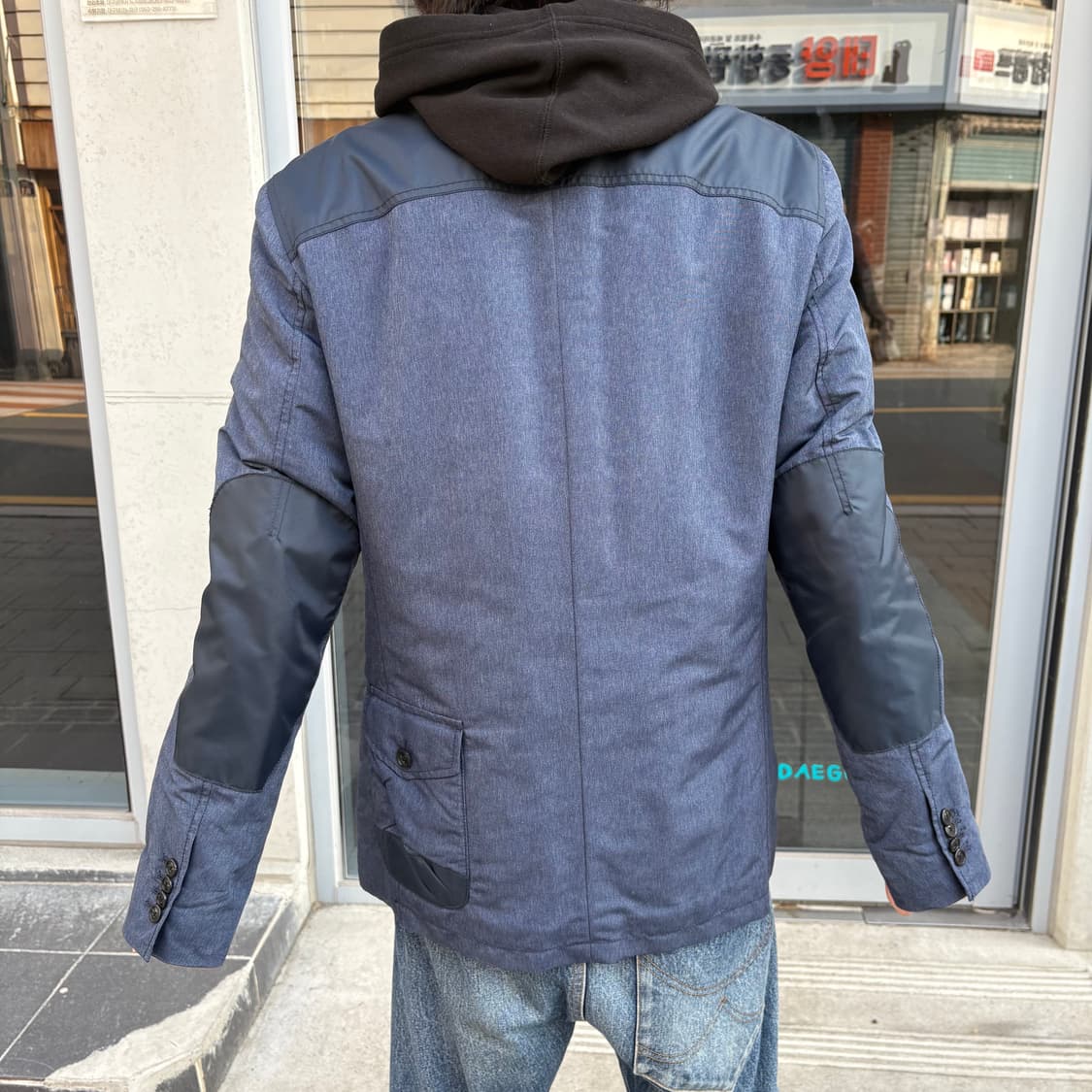 알마니 익스체인지 네이비 사파리 자켓 상품이미지6