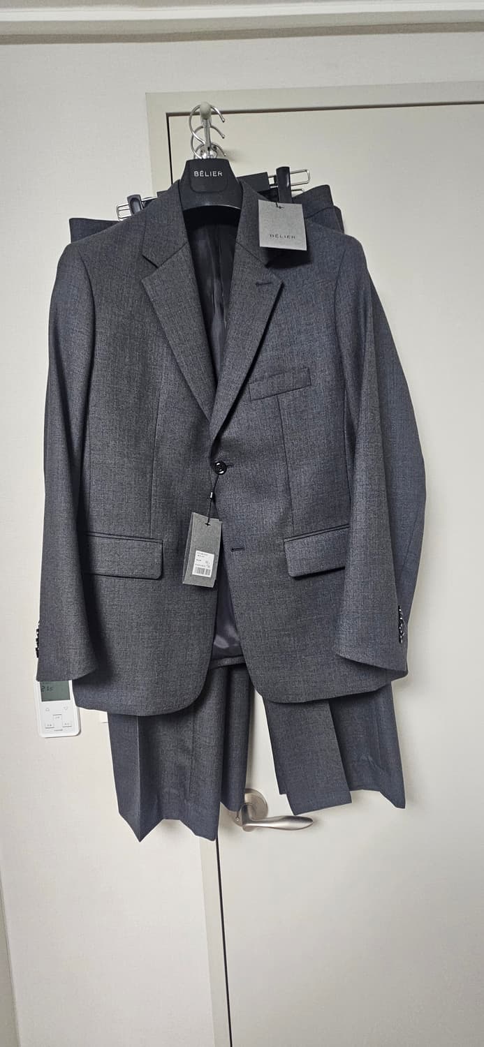 95,32)벨리에 멜란지그레이 레귤러 스트레이트 자켓+팬츠2개(택새제품) 상품이미지2