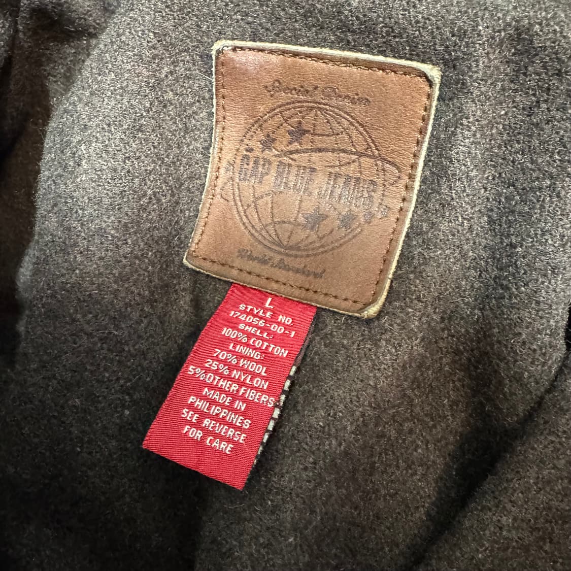 90s 갭 GAP 블랭킷 데님 초어 자켓 (XL)   상품이미지6