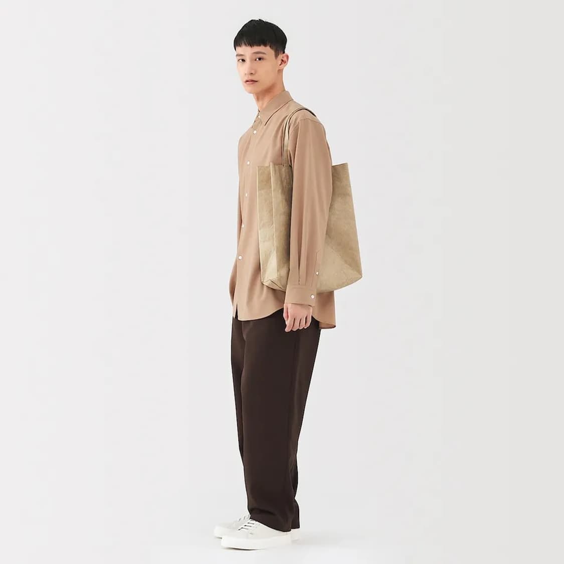 Muji 무인양품 페이퍼 라이크 토트백 내부 포켓 상품이미지4