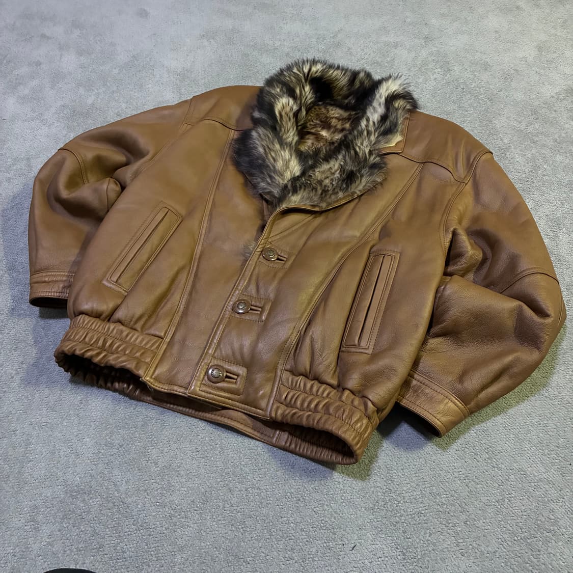 빈티지 양가죽 퍼 자켓 100 상품이미지1