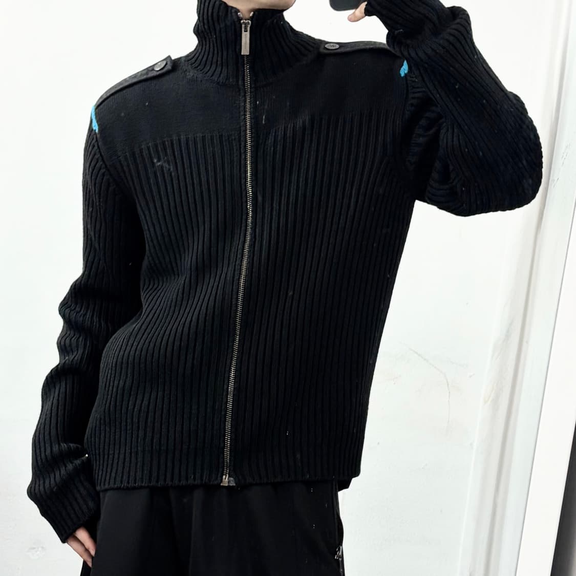 버버리 런던 메리노울 니트 자켓 상품이미지1