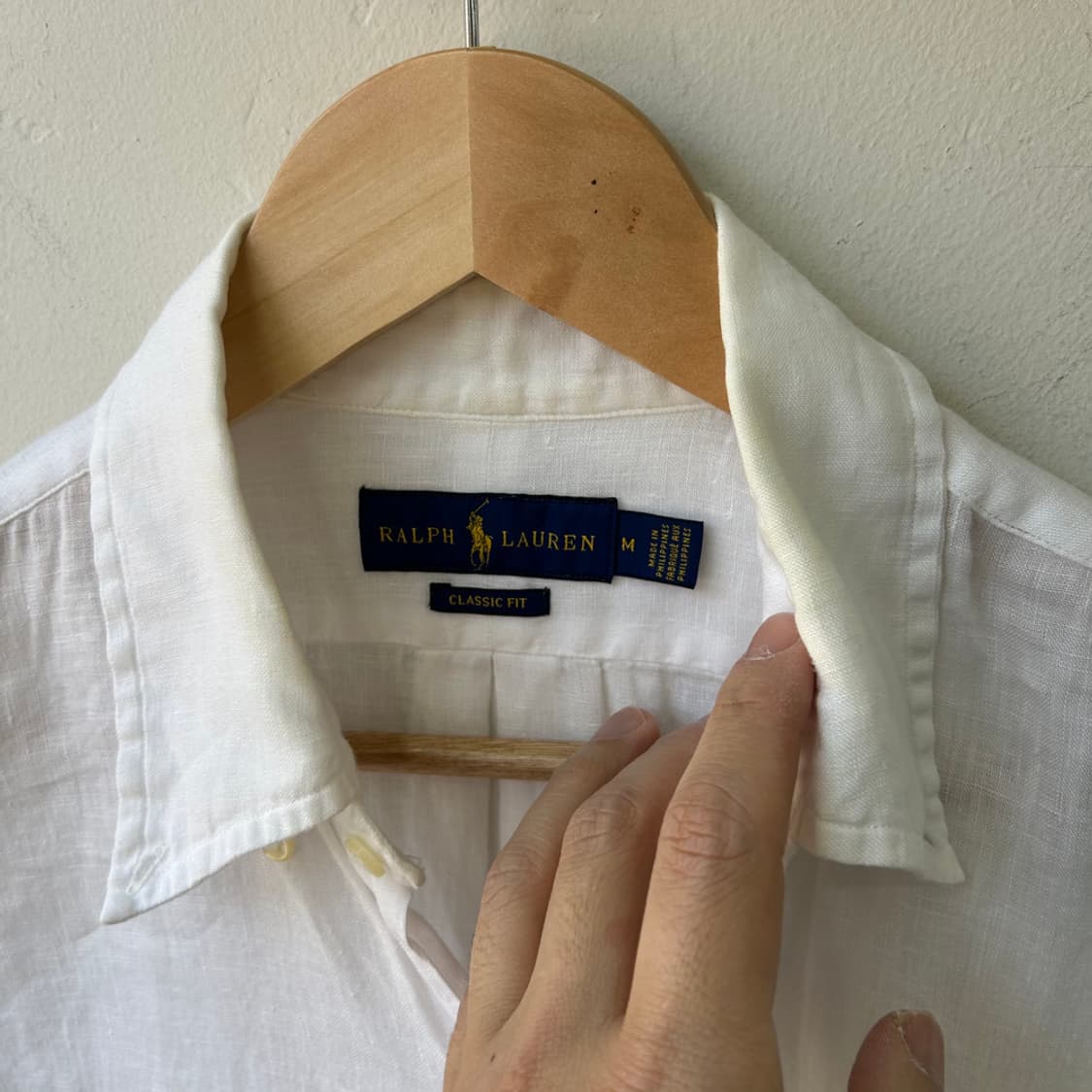 16723 - 폴로 랄프로렌 화이트 린넨 셔츠  상품이미지3