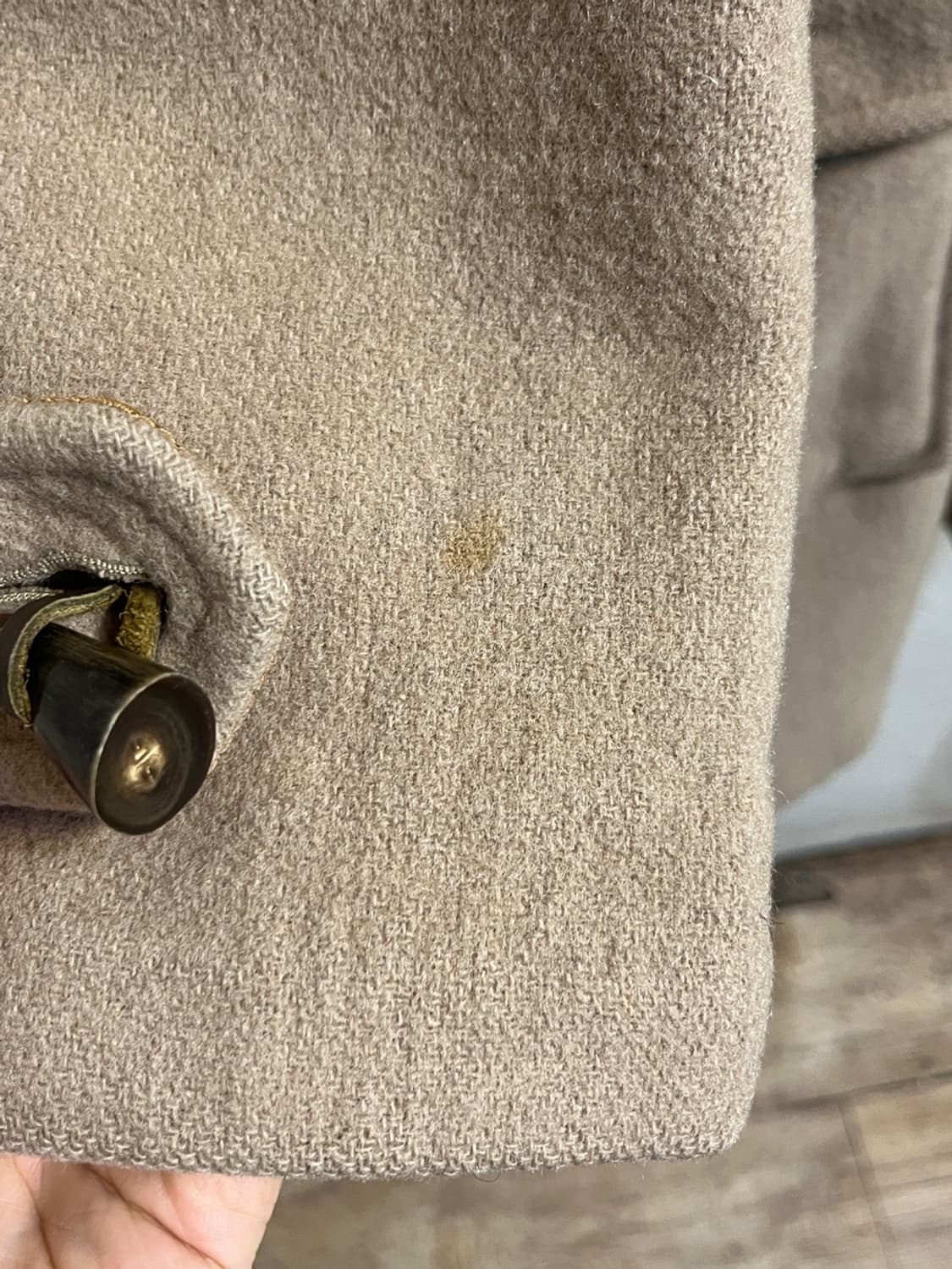 버버리 베이지 울 더플 코트 상품이미지8