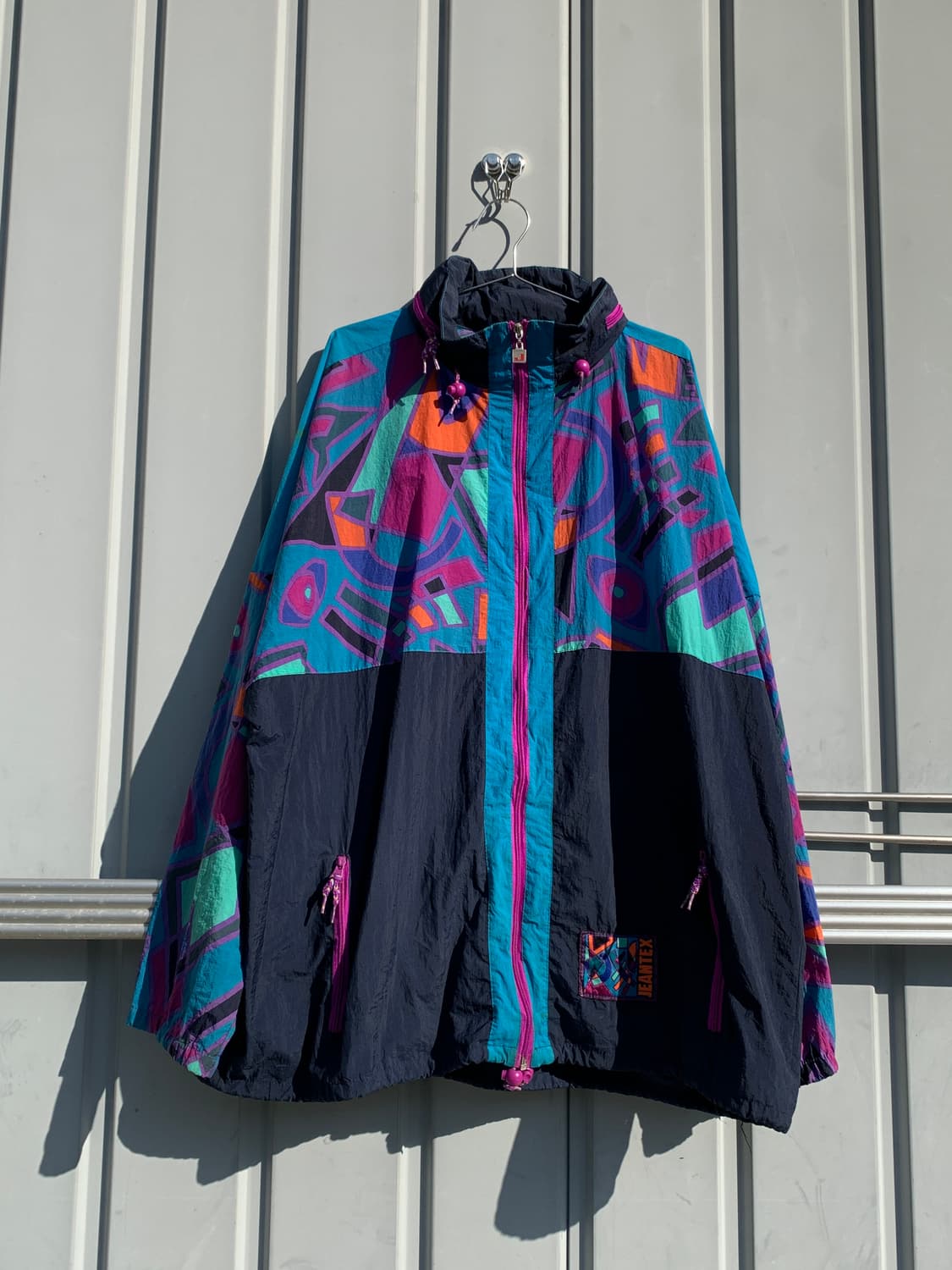 Jeantex 90년대 아웃도어 멀티컬러 바람막이 자켓 상품이미지1