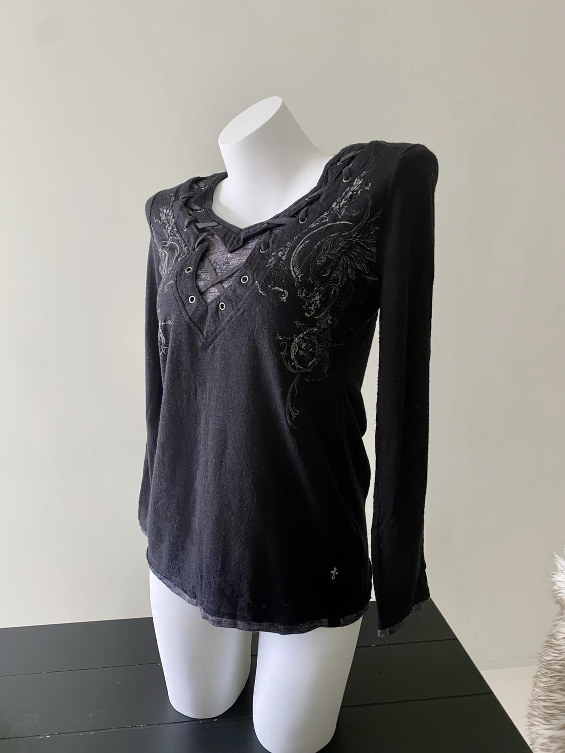 오즈 크로스 레이스업 롱슬리브 상품이미지3