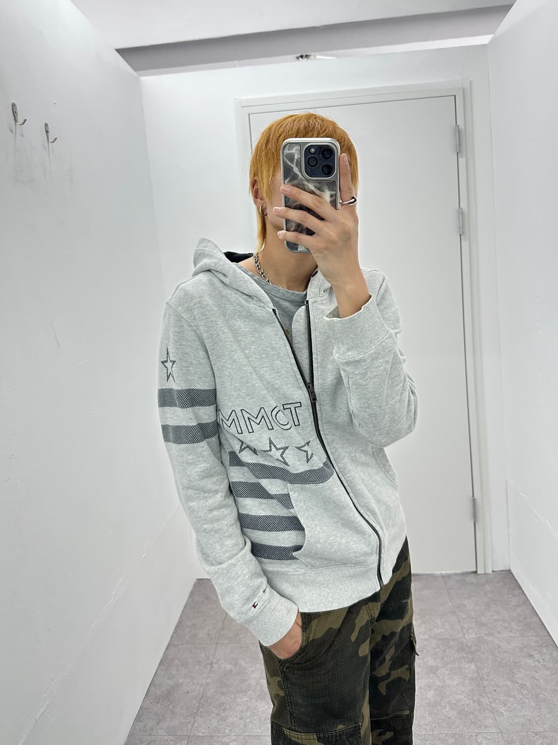 TOMMY HILFIGER star printing hood zip up 상품이미지2