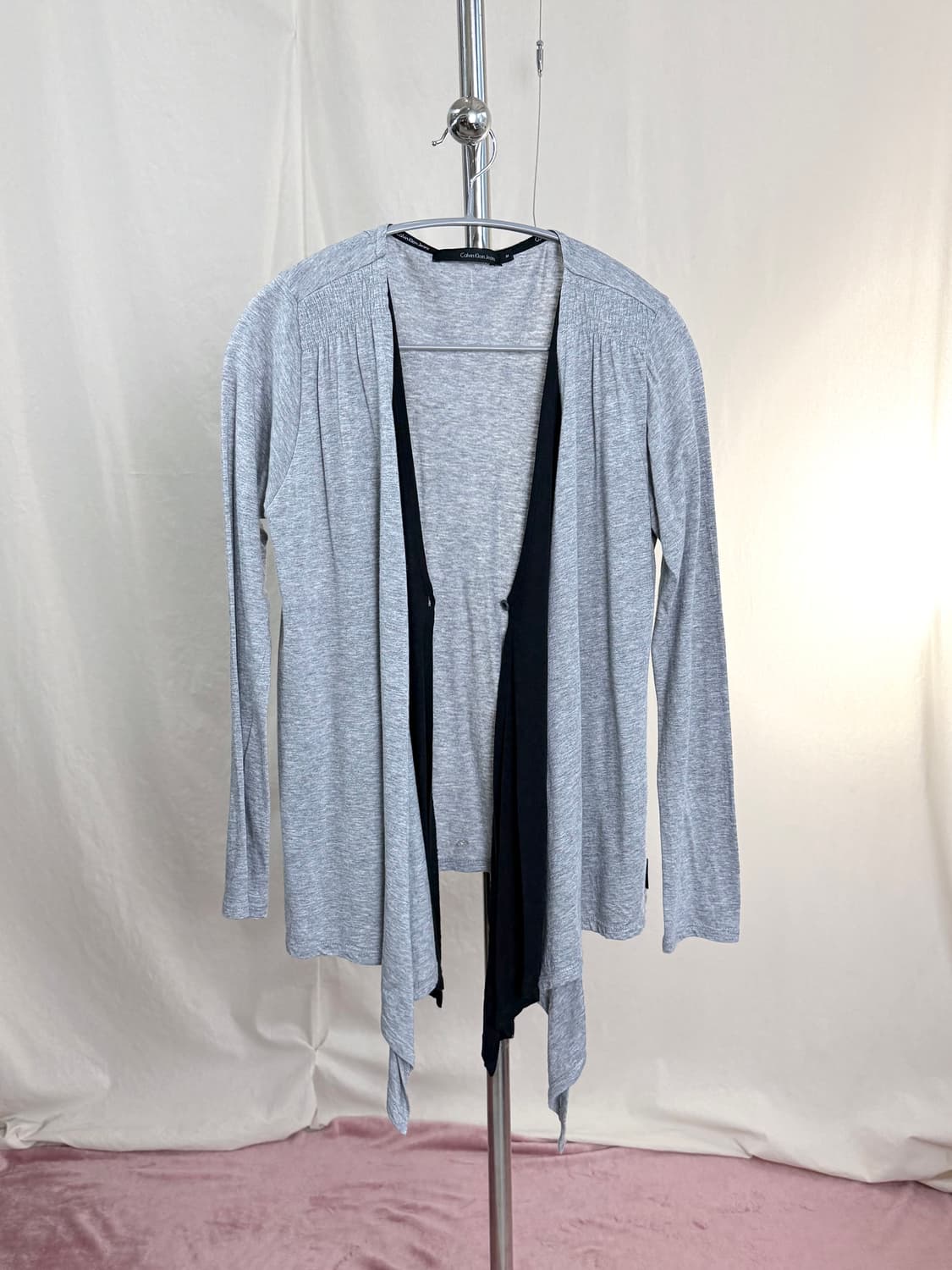 Calvin Klein 드레이프 타이 가디건 (2-way) 상품이미지1