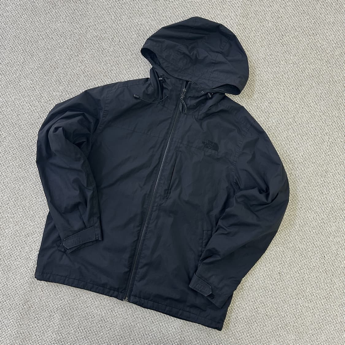 110 노스페이스 블랙 후드 바람막이 0423D 상품이미지1