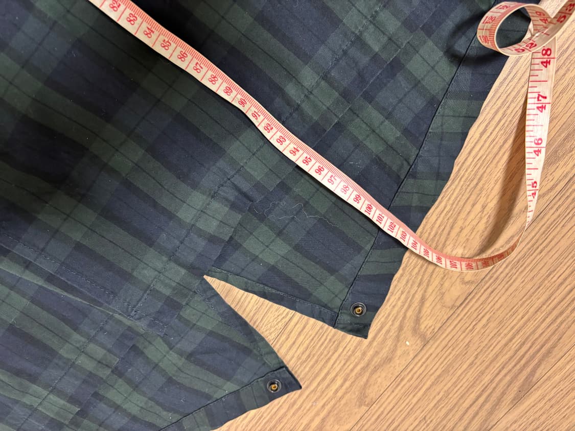 파르티멘토 야상 타탄체크 피쉬테일 롱야상 남여공용mL 상품이미지6