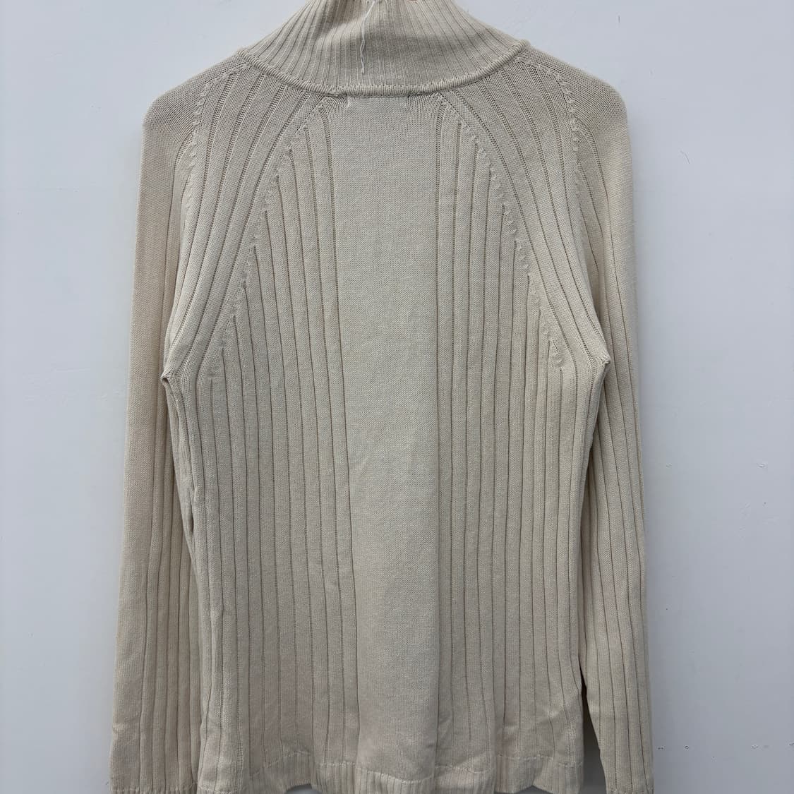 버버리 여성 니트 집업 아이보리 XL 상품이미지6