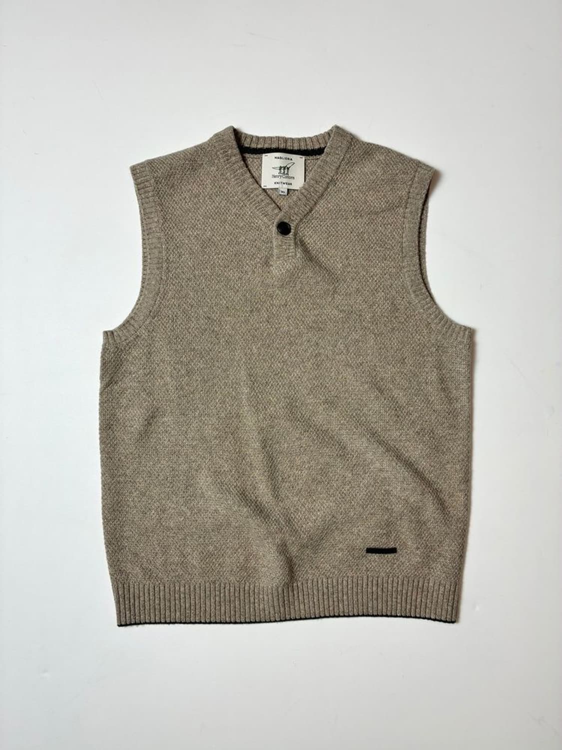 헨리코튼 22FW 트윌 헨리넥 니트 베스트 PN8800 상품이미지1