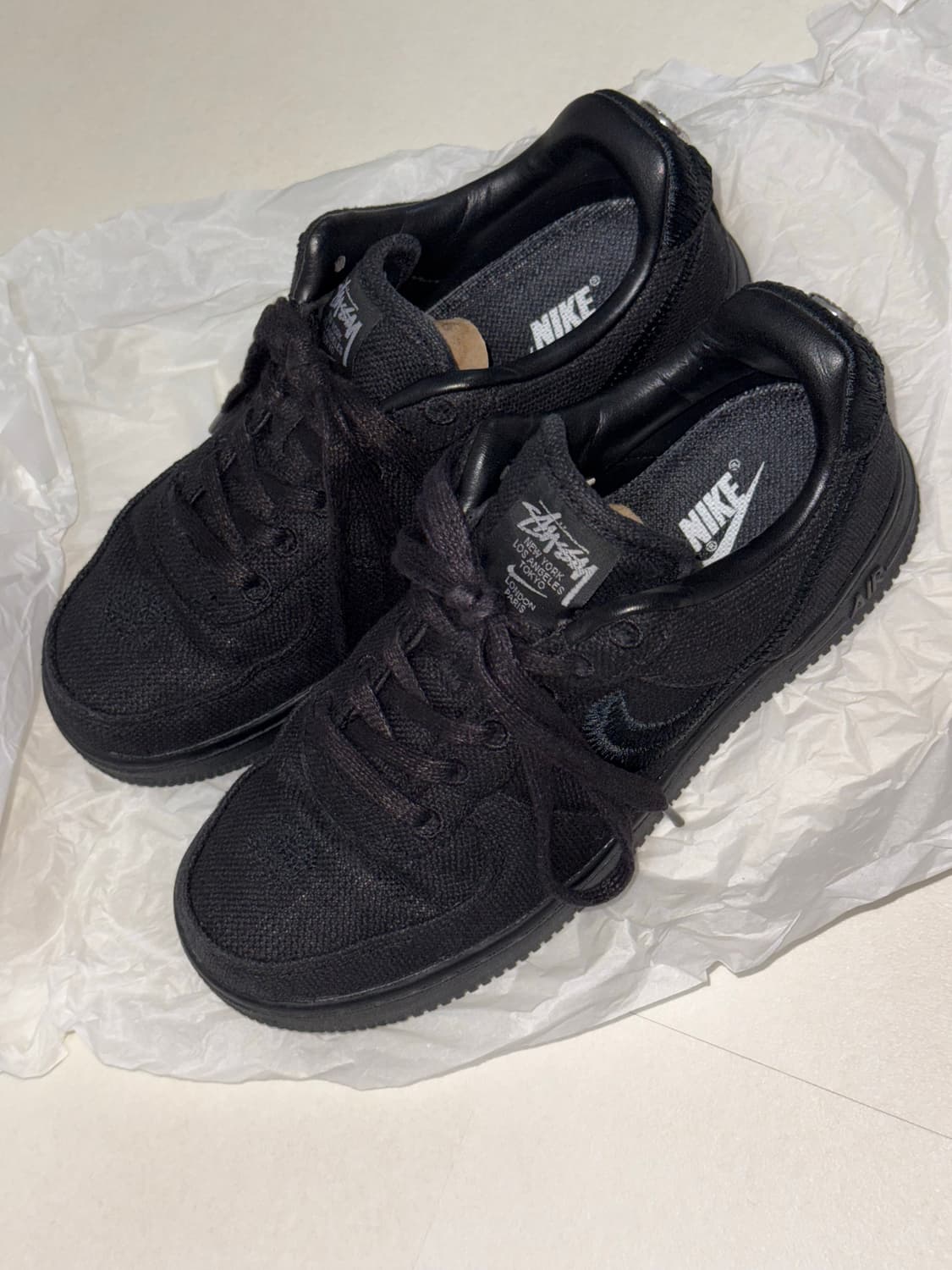 나이키 스투시 에어포스 트리플 블랙 235 상품이미지4