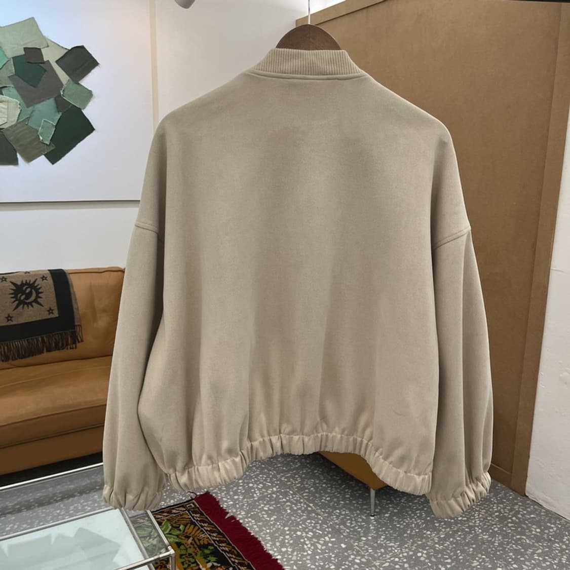 자라 ZARA 스웨이드 오버핏 가오리핏 자켓 105 C05721 상품이미지4