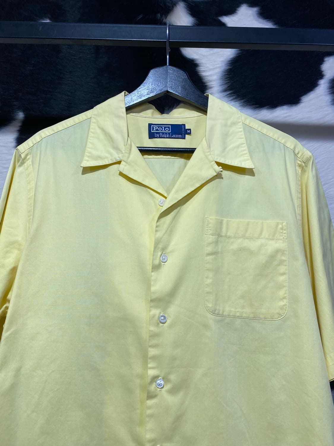 Polo Ralph Lauren 옐로우 오픈 칼라 코튼 하프 셔츠 상품이미지10