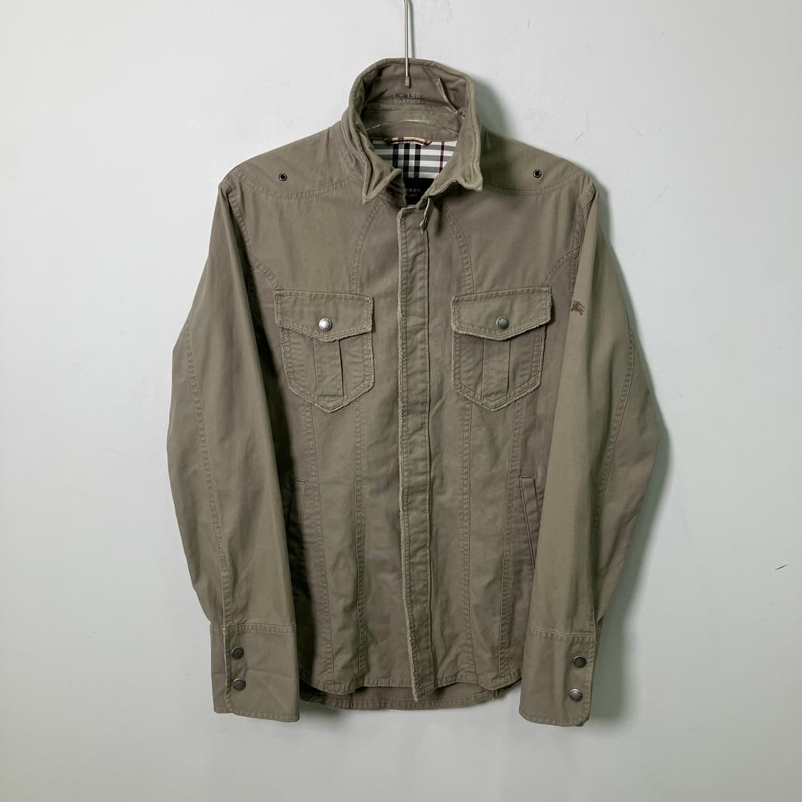 버버리 블랙라벨 와이어 밀리터리 셔츠 자켓 M 상품이미지1